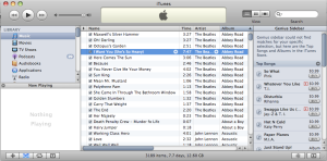 iTunes fails to recognize the Beatles. Click for bigger version.